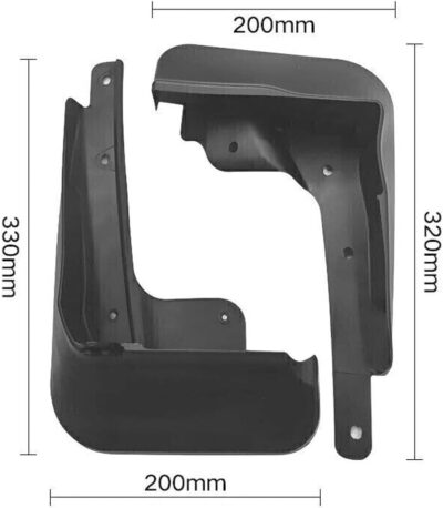 Set of 4PCS Mud Flaps Splash Guards Mudguards Mudflaps for Hatchback 2022 2023 2024 Honda Civic Black(for Hatchback NOT Fit Sedan) - Image 3