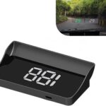 Pack-1 Car Heads Up Display, Universal High Definition Windshield Speedometer Projector, Car HUD Digital Speedometer, for Most Cars, Trucks, SUVs (White #2)