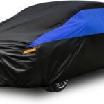 Car Cover for Automobiles All Weather Waterproof, Universal Fit Sedan Chevrolet Corvette, Ford Fusion, Kia Stinger, Nissan Maxima, Buick Regal, Subaru Legacy, Honda Accord etc.