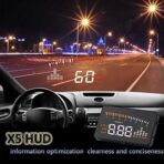 POCREATION Head Up Display, 3" OBDII HUD Speedometer with Alarm, Windshield Projector for Speed, RPM, Water Temperature, Plug and Play - Image 7