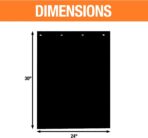 Buyers Products RC30PPB Black Polymer Mud Flaps, 24x30 Inch, Super Durable, Cold Weather Resistant, Impact Resistant Splash Guards for Trucks, Semi Trucks & Trailers, Mud Flaps are NOT Rubber, 2 Pack - Image 4