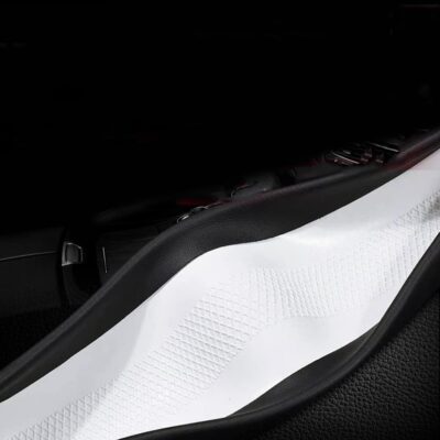 Leather Steering Wheel Cover for SS with a Rubber Inner Ring fit for 14-15 Inch Compatible with SS Camaro Malibu Cruze Impala (SS-R) - Image 2