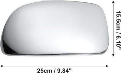 ACROPIX Car Exterior Mirror Cover Cap Overlay Fit for Chevrolet Silverado Suburban for GMC Sierra Yukon - Pack of 2 Chrome Plated - Image 3