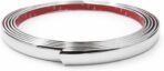 Premium Universal Chrome Body Molding for All Vehicles - Easy Install, Finished Ends, Chrome Finish, 1" Wide, 2 x 7 ft Pieces, UV Protected, Long Lasting Flexible PVC