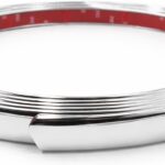 Premium Universal Chrome Body Molding for All Vehicles - Easy Install, Finished Ends, Chrome Finish, 1" Wide, 2 x 7 ft Pieces, UV Protected, Long Lasting Flexible PVC