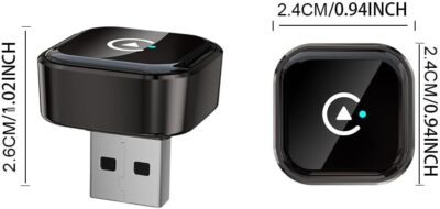 Dual Band Wireless CarPlay Adapter, 2-in-1 CarPlay & Android Auto Dongle, Fast Stable Plug-and-Play Adapter, with USB-C Converter, for CarPlay Cars - Image 2