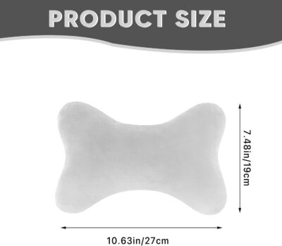 Car Headrest Pillow, Soft & Comfortable Memory Foam Car Neck Pillow for Driving Fatigue Relieve, Universal Cars Head Rest Pillows with Adjustable Strap, Car Interlor Accessorles (Gray) - Image 3