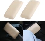 Bibabala Car Armrest Cushion, 2 Pcs Car Knee Leg Elbow Cushion, Removable Soft Leather Pad, Universal Car Comfort Accessories for Arm Foot Knee Pain Relief(Black Leather) - Image 9