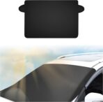 carleef Magnetic Car Windshield Sun Shade,Anti-Theft Sun Shade for Car Windshield with 5 Invisible Magnets,All-Season Universal Front Cars Sunshades for Windshields Cars Accessories