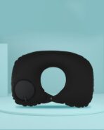 Inflatable U-Shaped Neck Pillow–Auto-Inflating, Portable Travel Pillow for Neck Support, Perfect for Flights and Outdoor Adventures Black LCC1258-03 - Image 3