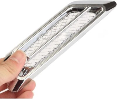 Modified car stickers Universal Car Air Chrome Side Vent Decor Sticker Accessories,1 Pair - Image 3