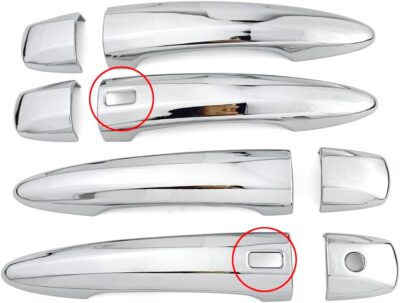 Chrome Exterior Door Handle Cover Trim for Nissan Altima Sentra 2020-2025 X-Trail T33 Rogue 2021-2024 Qashqai Accessories Decor (with Smart Key Holes) - Image 2