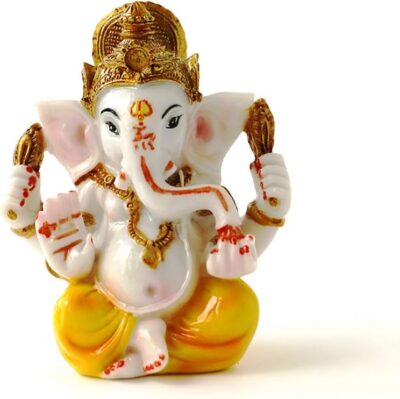 BangBangDa Indian Ganesh Idol Car Dashboard - Hindu Ganesha Statue Elephant God India Ganpati Lord Murti Mandir Diwali Gifts Yoga Zen Meditation Room Altar Shrine Kit Temple Puja Pooja Items Decor - Image 7