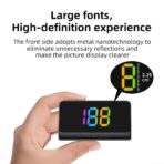 Heads Up Display for Cars, Car HUD Display Projector, Windshield Speedometer with 7-Color Display Option for All Cars,USB Cable and Play - Image 6