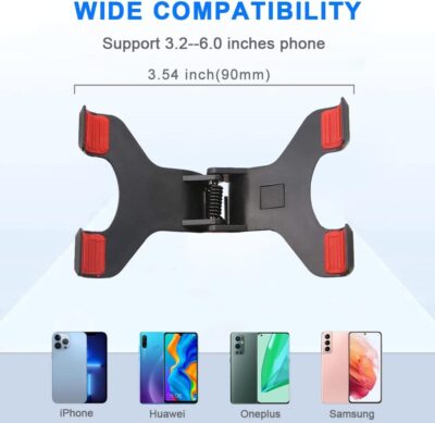 Phone Holders for Your Car: Windshield Phone Mount with Long Arm, 360° Rotation Strong Suction Cell Phone Car Mount, Anti-Shake Stabilizer for iPhone, Samsung, All Smartphones - Image 5