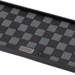 Car Dashboard Non-Slip Mat, PVC Grid Multifunctional Auto Storage Tray, Universal Vehicle Organizer Sticky Gripping Pad for Smartphone, GPS, Keys, Sunglasses, Number Plate (Black Grey)