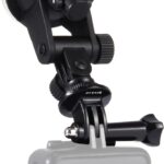 PULUZ Suction Cup Mount for Gopro Car Mount, Adjustable Vehicle Window & Windshield Mount Holder, Compatible with GoPro Hero 12 11 10 9 8 7/Insta360 X3 x2/DJI OSMO Action Camera Mount