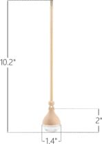 Refillable Car Air Freshener Hanging Diffuser, Empty Glass Bottle with Reed Sticks for Essential Oils, Car Scent Diffuser and Aromatherapy Pendant Decor for Women and Men, 2 Pack - Image 2