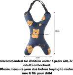 X-Shaped Car Travel Pillow for Cars Seat Kids Adults Head and Body Support Pillow Cartoon Neck Pillows Soft Long-Distance Travel Car Sleeping Seat Belt Pillows Breathable Cars Aircraft Travel Cushion