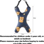 X-Shaped Car Travel Pillow for Cars Seat Kids Adults Head and Body Support Pillow Cartoon Neck Pillows Soft Long-Distance Travel Car Sleeping Seat Belt Pillows Breathable Cars Aircraft Travel Cushion