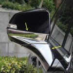 Chrome Styling Door Rearview Mirror Pillar Moulding Trim for Cadillac XT5 2017 2018 2019 2020 2021 2022 2023 2024