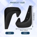 4PCS Car Mud Flaps, Mud Guard, No Drilling No Tape Mudflaps All Weather Protector Mudguards, Front and Rear Side Splash Guards Vehicle Sediment Protection Auto Accessories Universal for Cars - Image 2