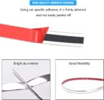 Car Chrome Trim Molding, 16Ft 1/2" Scratch-Proof Vehicle Body Side Trim Strip, Auto Interior Exterior Decorative Protection Trimming, Universal for Motor Truck RV Door Window Bumper - Image 3