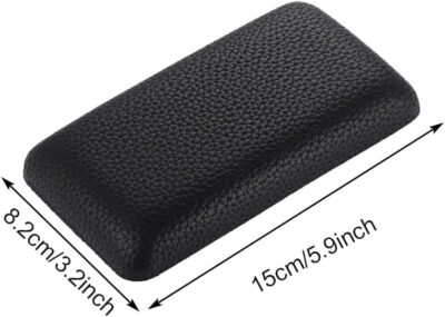 Bibabala Car Armrest Cushion, 2 Pcs Car Knee Leg Elbow Cushion, Removable Soft Leather Pad, Universal Car Comfort Accessories for Arm Foot Knee Pain Relief(Black Leather) - Image 2