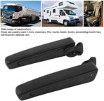 Van Arm Rest, Pair Car Adjustable Seat Armrest Shock PU Sponge Black Universal for Automobiles Trucks - Image 3