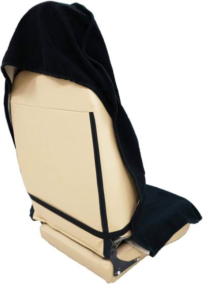 Car Seat Cover Protector Front Seats,for Gym Workout,Running,Swimming,Beach and Hiking,Waterproof Sweat Towel Bucket Seat Covers for Cars SUV Trucks (Black, 1Pcs) - Image 2