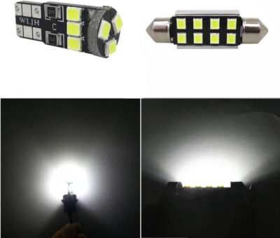 WLJH 17pcs 6000k White for BMW E46 1999-2006 Sedan Wagon Coupe Canbus Error Free Interior LED Light Packag Kit w/License Plate Light-2Yrs Warranty - Image 2