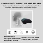 Car Headrest Neck Pillow Support Memory Foam Ergonomic Design Accessory for Driving Seat Fatigue Relief Compatible with Model S X 3 Y & Cybertruck - 1 Piece - Image 3