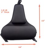 Tektrum Orthopedic Firm Gel Foam Back Support Lumbar Cushion for Home/Office Chair, Car Seat - Best for Back Pain, Sciatica, Tailbone Pain Relief, Improve Posture - Black (TD-GS1507-BLK) - Image 2