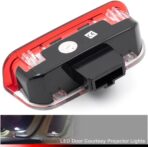 NJSBYL Led Door Panel Courtesy Lights for Atlas Arteon CC Eos Jetta MK5 MK6 Pasat-B6 NMS Golf MK7 Rabbit Footwell Step Welcome Light Side Door LED Projector Lamps White - Image 4