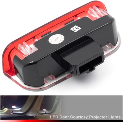 NJSBYL Led Door Panel Courtesy Lights for Atlas Arteon CC Eos Jetta MK5 MK6 Pasat-B6 NMS Golf MK7 Rabbit Footwell Step Welcome Light Side Door LED Projector Lamps White - Image 4