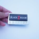 2pc Black Widow Edition Emblem 3D Badges Decal Sticker Nameplate Logo for Universal Vehicle, Car, Truck, SUV Motorcycle Accessories Decoration (Chrome Black) - Image 2