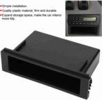 Car Stereo Radio Storage Box for 1Din, Universal Dashboard, Plastic, 7.4x4.2x2. Inch - Image 3