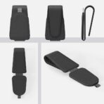 Sotfamily Sunglass Holder for Car Visor, Suede Cloth Magnetic Sunglass Organizer for Car Accessories, 2 Packs, Black - Image 8