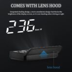 Heads Up Display for Cars for Nissan Teana/Terrano India/Terra 2008-2025,OBD2 Gauge Display GPS Digital Speedometer HUD Windshield Projector with Sunshade Adjustable Brightness - Image 4