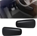 2PCS Car Door Armrest Pads, Soft Memory Foam Car Knee Leg Elbow Cushion, Leather Car Arm Rest Pillow for Comfort Support, Universal Car Interior Accessories for Most Vehicles (Black)