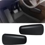2PCS Car Door Armrest Pads, Soft Memory Foam Car Knee Leg Elbow Cushion, Leather Car Arm Rest Pillow for Comfort Support, Universal Car Interior Accessories for Most Vehicles (Black)