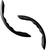 Car Interior Accessories Butterfly Steering Wheel Cover Car Carbon Fiber Anti-Skid Steering Wheel Cover (Black)