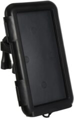 Waterproof Plastic Motorcycle Bike Phone Holder, Shockproof Handlebar Mount for Riding Navigation