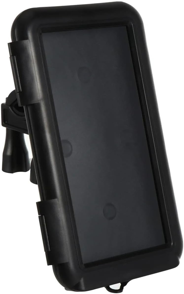 51jHZCNgNTL._AC_SL1500_.jpg Waterproof Plastic Motorcycle Bike Phone Holder, Shockproof Handlebar Mount for Riding Navigation - Image 1