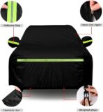 Waterproof Car Covers Replace for 2007-2025 Jeep Compass, 6 Layers All Weather Custom-fit Car Cover with Zipper Door & Windproof Bands for Snow Rain Dust Hail Protection (Compass) - Image 4