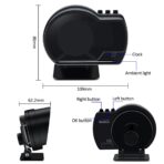 KAOLALI Car HUD Head Up Display, Car HUD Display for Digital OBD+GPS Dual System Smart Gauge Display MPH RPM Over Speeding Alarm for Most Cars After 2012 - Image 6