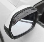 2 PCS Mirror Rain Visor Eyebrow, Waterproof PVC Auto Exterior Rear View Mirror Rain Visor Guard, Rainproof Side Mirror Rain Visor Eyebrow Cover for SUV Truck, Car Accessories (Black)