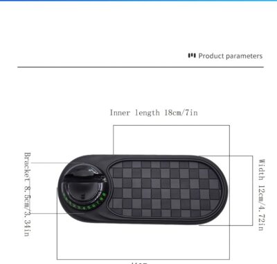 Multifunctional Car Anti-Slip Mat Mobile Phone Holder for Dashboard - Non-Slip Sticky Mount Stand for Car, Adjustable and Secure Grip for Phones, GPS, and Accessories (Black) - Image 7