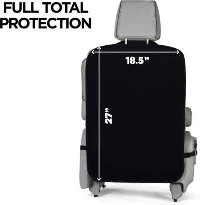 lebogner Back Seat Cover for Kids, 2 Pack X-Large Waterproof Kick Mats Backseat Protector, Durable Car Seat Back Protectors for Vehicles to Protect from Dirt, Mud & Scratches, Fits Most SUVs and Vans - Image 4