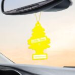 LITTLE TREES Car Air Freshener | Hanging Paper Tree for Home or Car | Vanillaroma | 3 Pack - Image 4